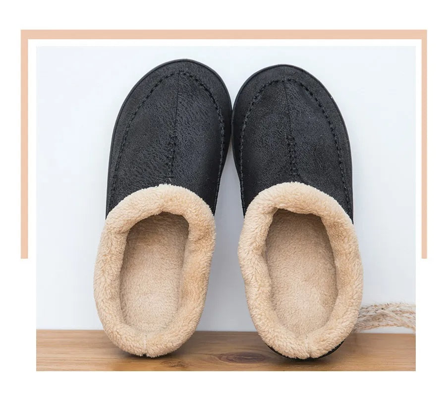 Wildleder-Slipper | Ultra bequeme Hausschuhe