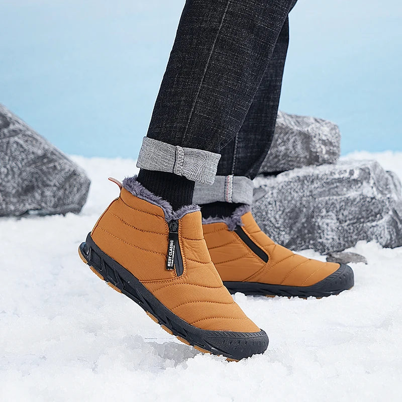 Trockene Stiefel | Wasserdichte knöchellange Schneestiefel