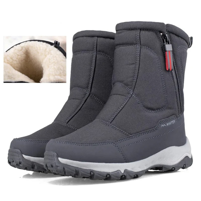 Halbhohe Schneestiefel | Warme Winterstiefel