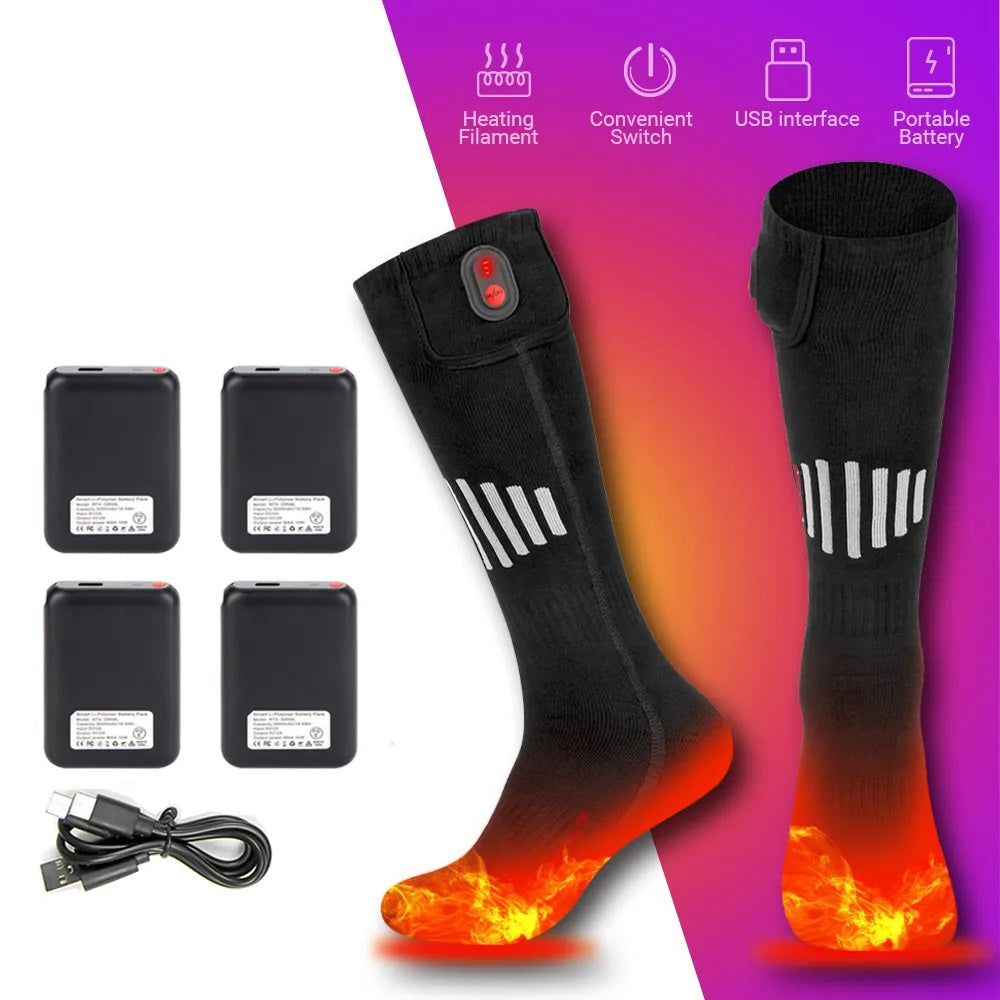 Schneewärme Socken | Wiederaufladbare Thermo-Socken