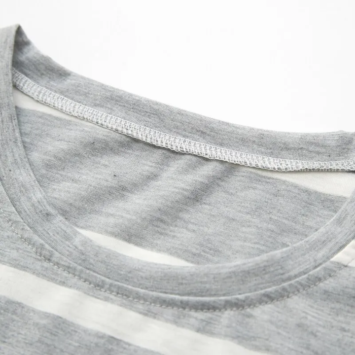 gestreifte Shorts | Herrenpyjama mit kurzen Ärmeln