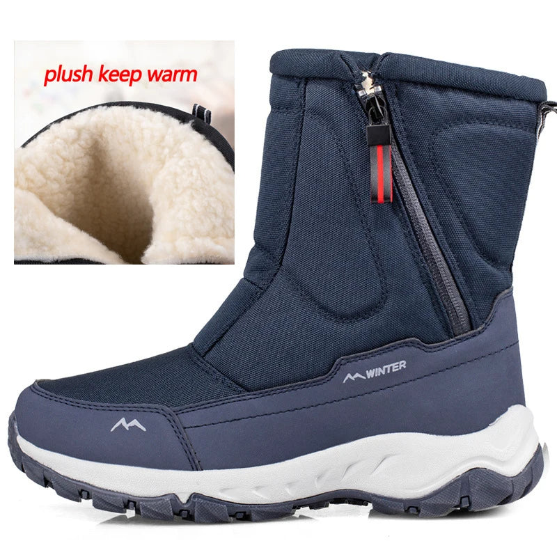 Halbhohe Schneestiefel | Warme Winterstiefel