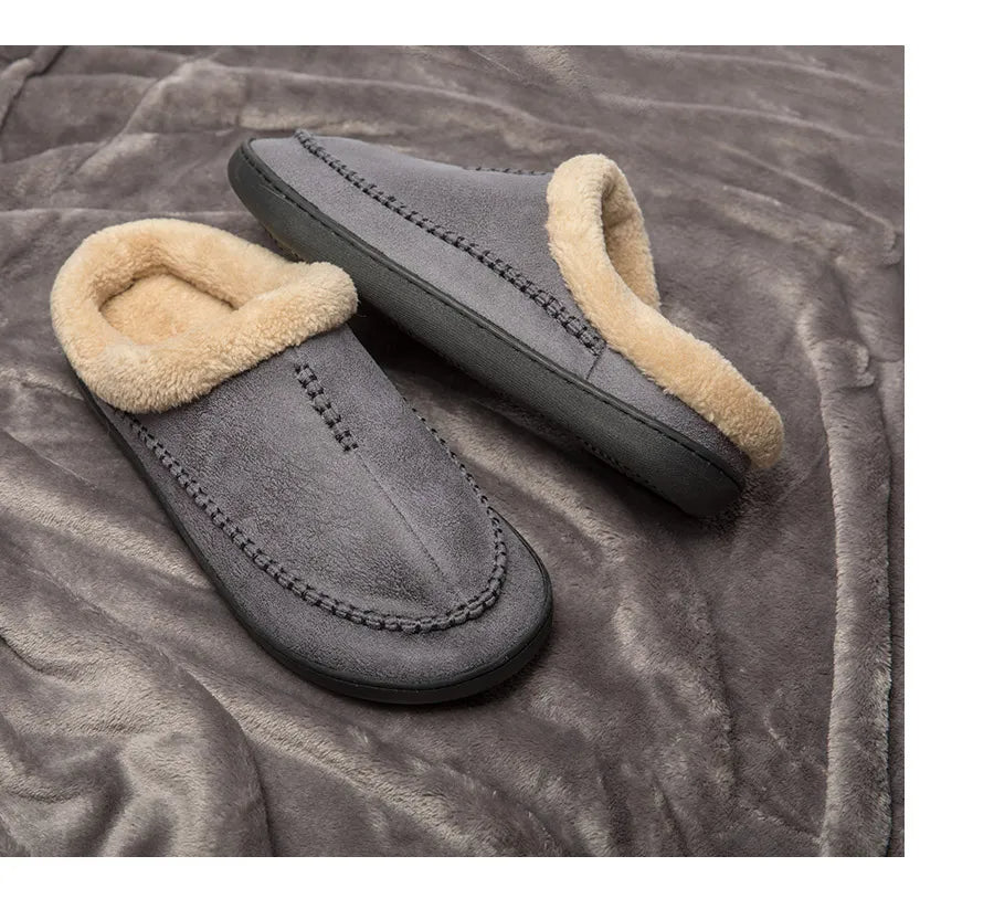 Wildleder-Slipper | Ultra bequeme Hausschuhe