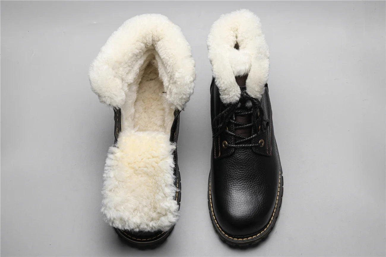 Winterstiefel aus Leder | Mit herrlich warmem Wollfutter