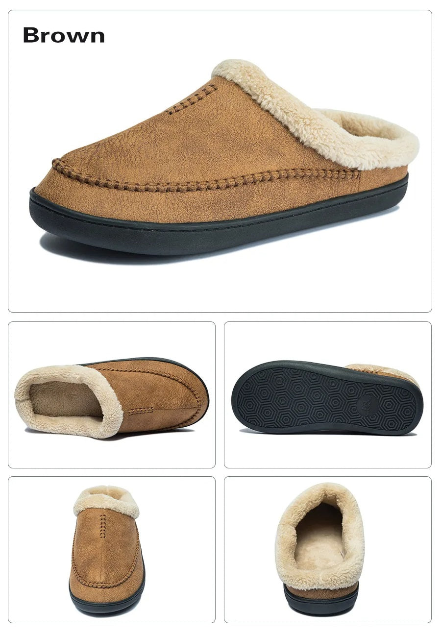 Wildleder-Slipper | Ultra bequeme Hausschuhe