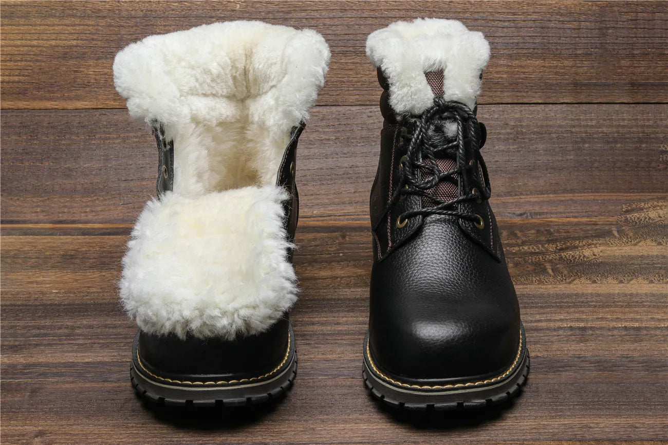 Winterstiefel aus Leder | Mit herrlich warmem Wollfutter