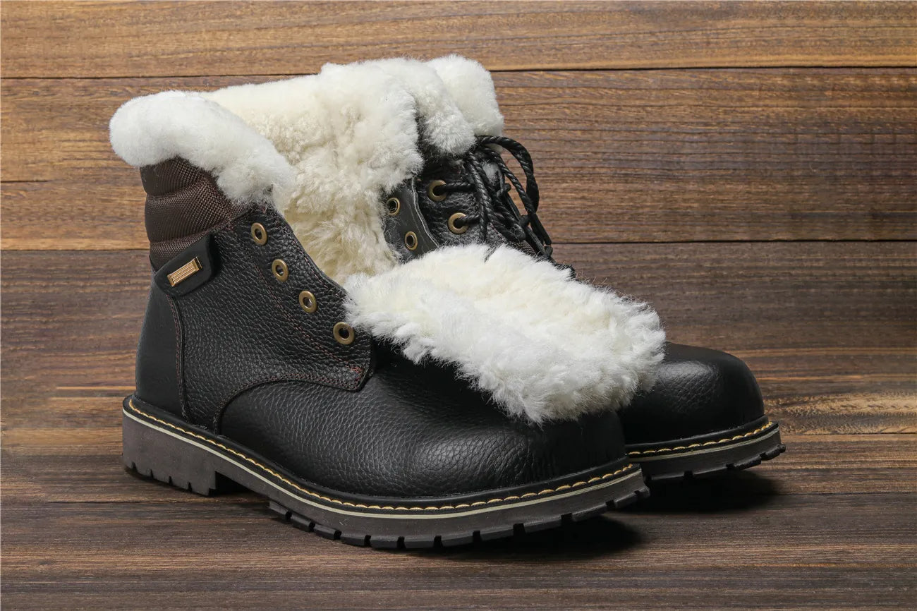 Winterstiefel aus Leder | Mit herrlich warmem Wollfutter