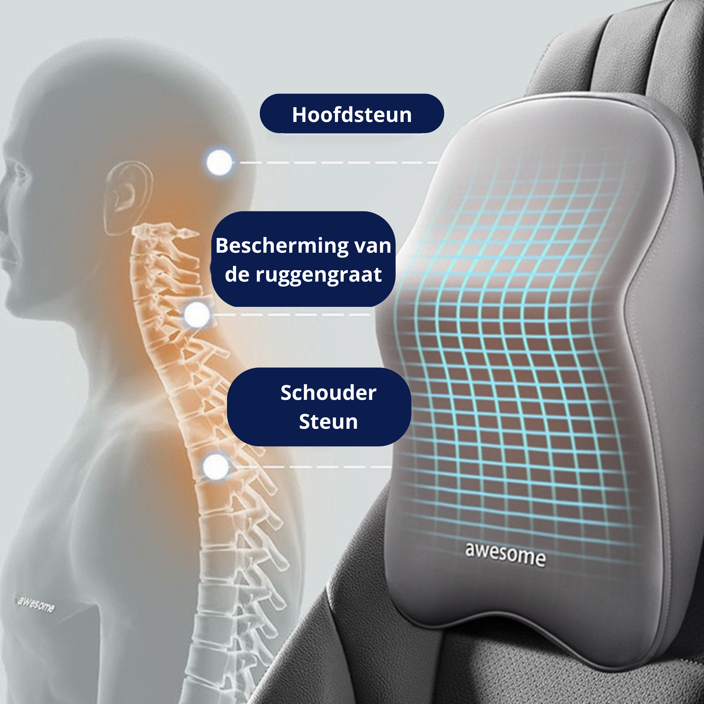 Fantastische Autositzunterstützung | Orthopädische Unterstützung für Nacken und Rücken beim Autofahren