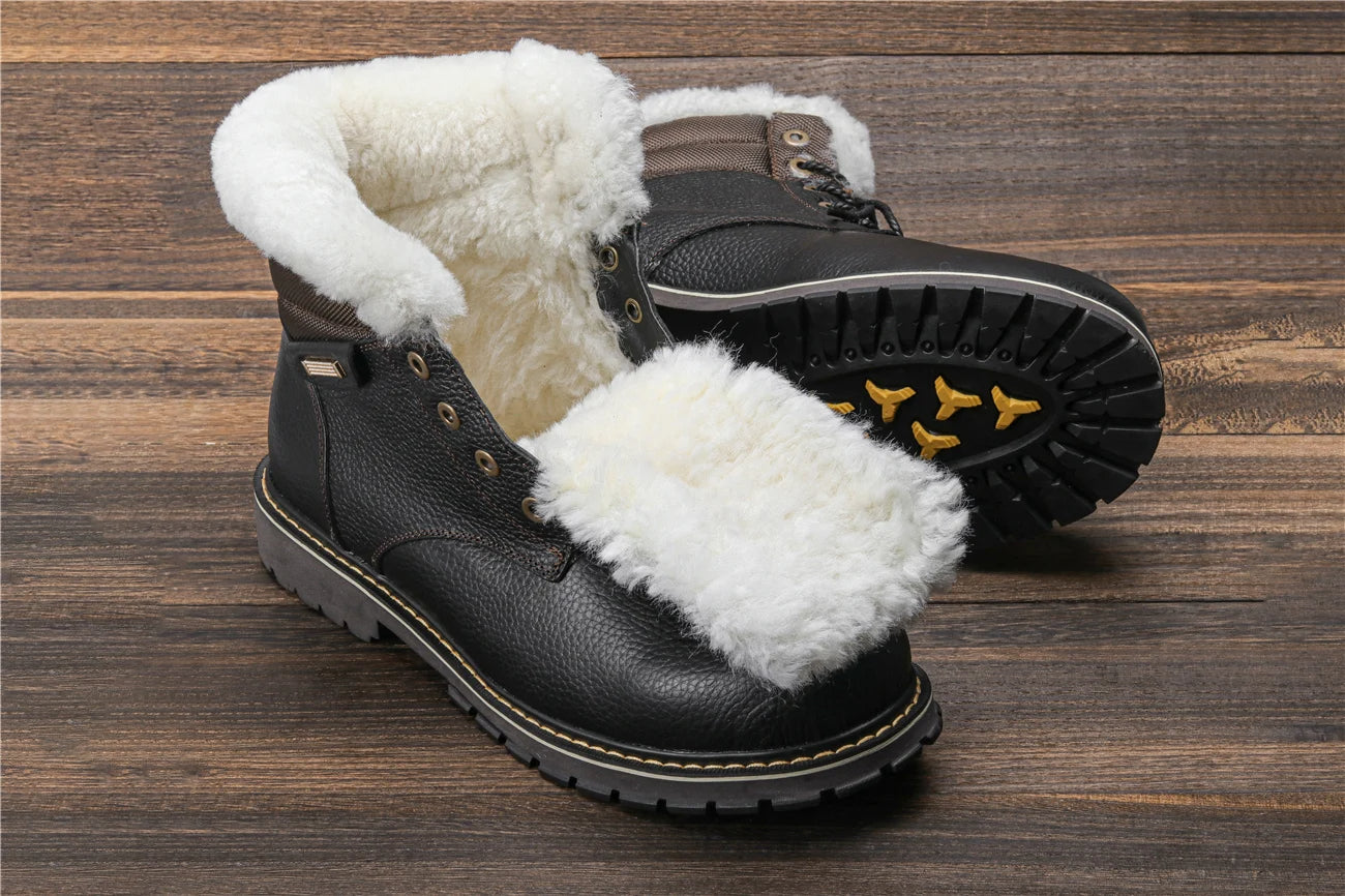 Winterstiefel aus Leder | Mit herrlich warmem Wollfutter