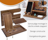 Telefon-Dockingstation aus Holz | Perfekter Organizer für Ihre Gadgets