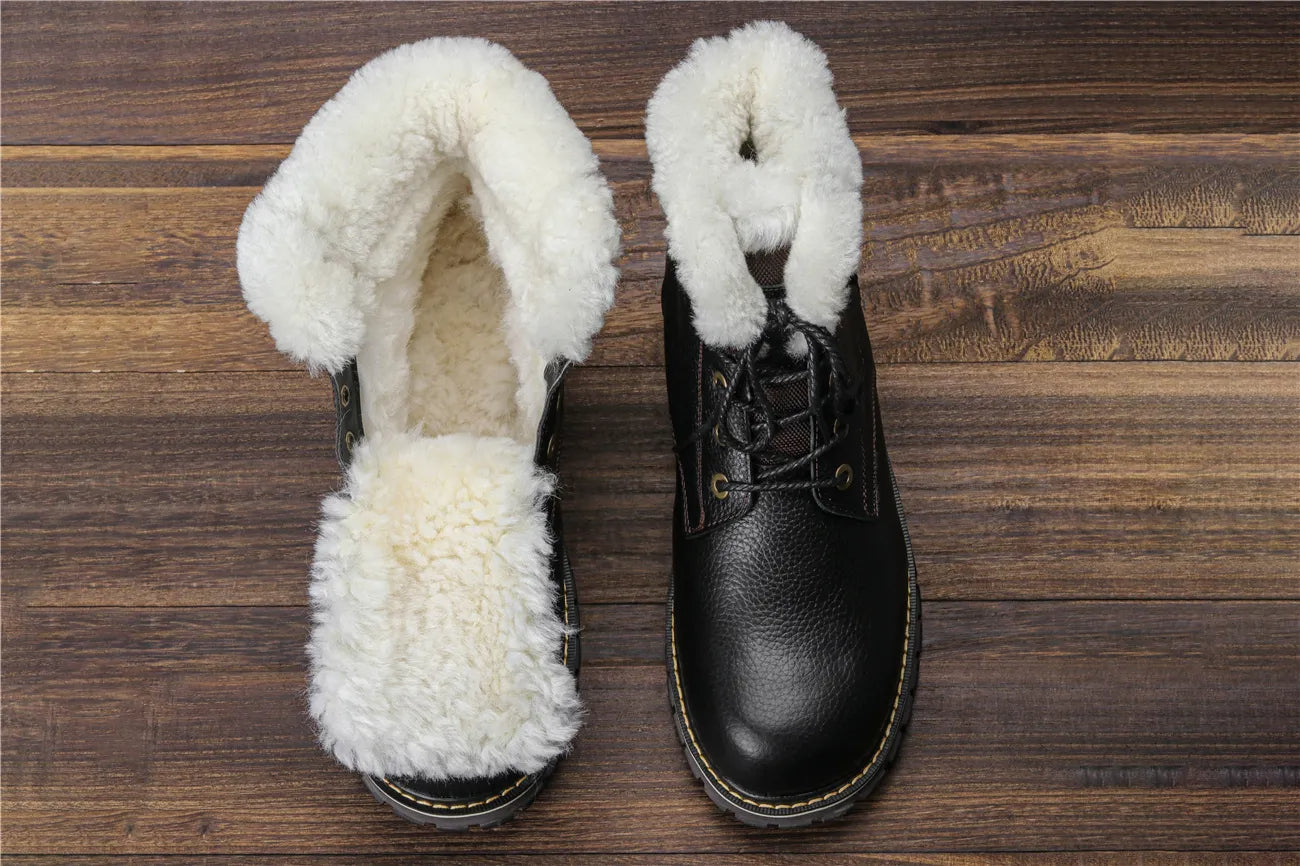 Winterstiefel aus Leder | Mit herrlich warmem Wollfutter