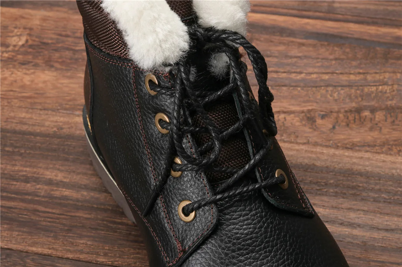 Winterstiefel aus Leder | Mit herrlich warmem Wollfutter