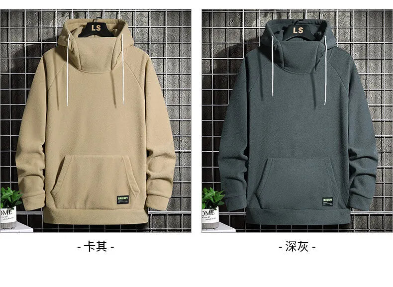 Straßen Hoodie | Übergroßer warmer Kapuzenpullover