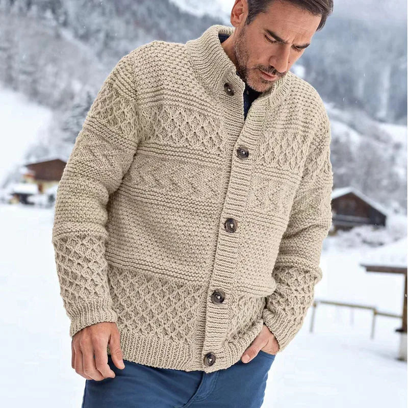 Luuk Winterweste | Warmer Cardigan mit trendigem Knopfverschluss