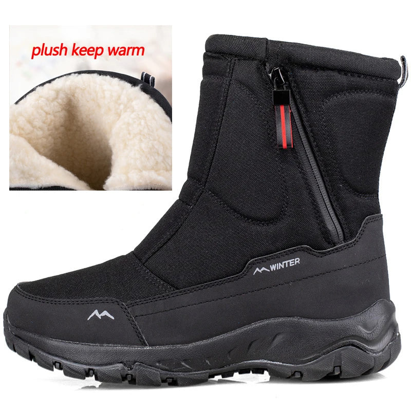 Halbhohe Schneestiefel | Warme Winterstiefel