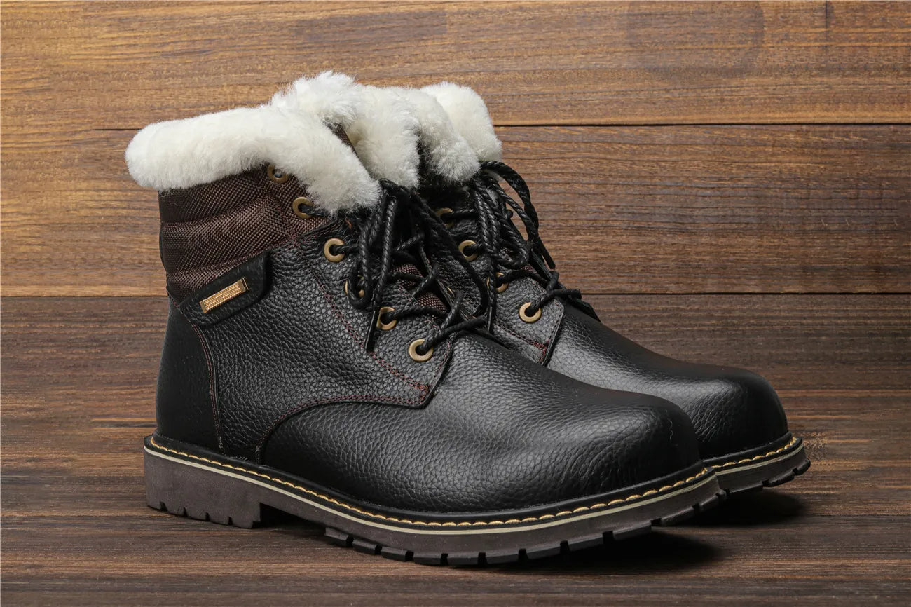 Winterstiefel aus Leder | Mit herrlich warmem Wollfutter