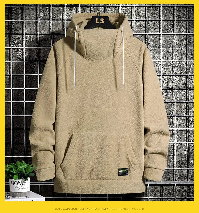 Straßen Hoodie | Übergroßer warmer Kapuzenpullover