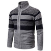 Nolan Winterweste | Gestreifter Slim-Fit-Cardigan