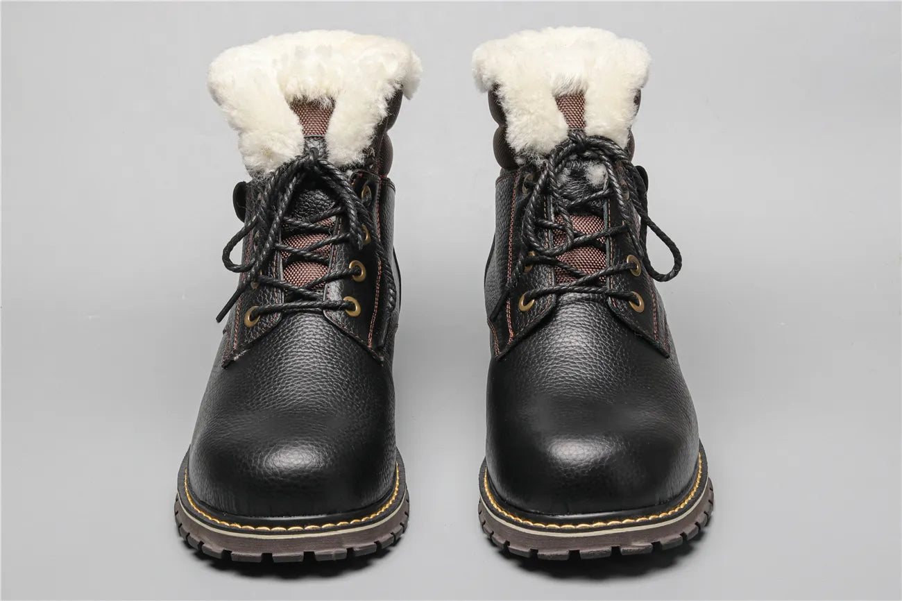 Winterstiefel aus Leder | Mit herrlich warmem Wollfutter