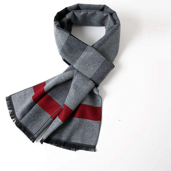 Luxury scarf | Warm cashmere scarf with diamond pattern