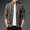 StripeZip Weste | Trendiger gestreifter Winter-Cardigan