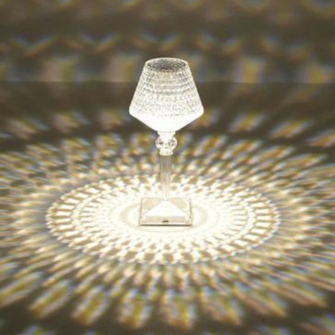 Guesolarz | LED Kristall Tischlampe Diamant Nachtlicht