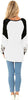 Naggoo Womens Farbe Block Leopard Rundhalsausschnitt Langarm lässig lose Tunika Shirts Tops Sweatshirt