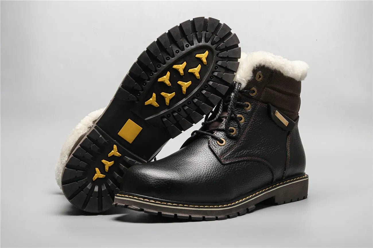 Winterstiefel aus Leder | Mit herrlich warmem Wollfutter