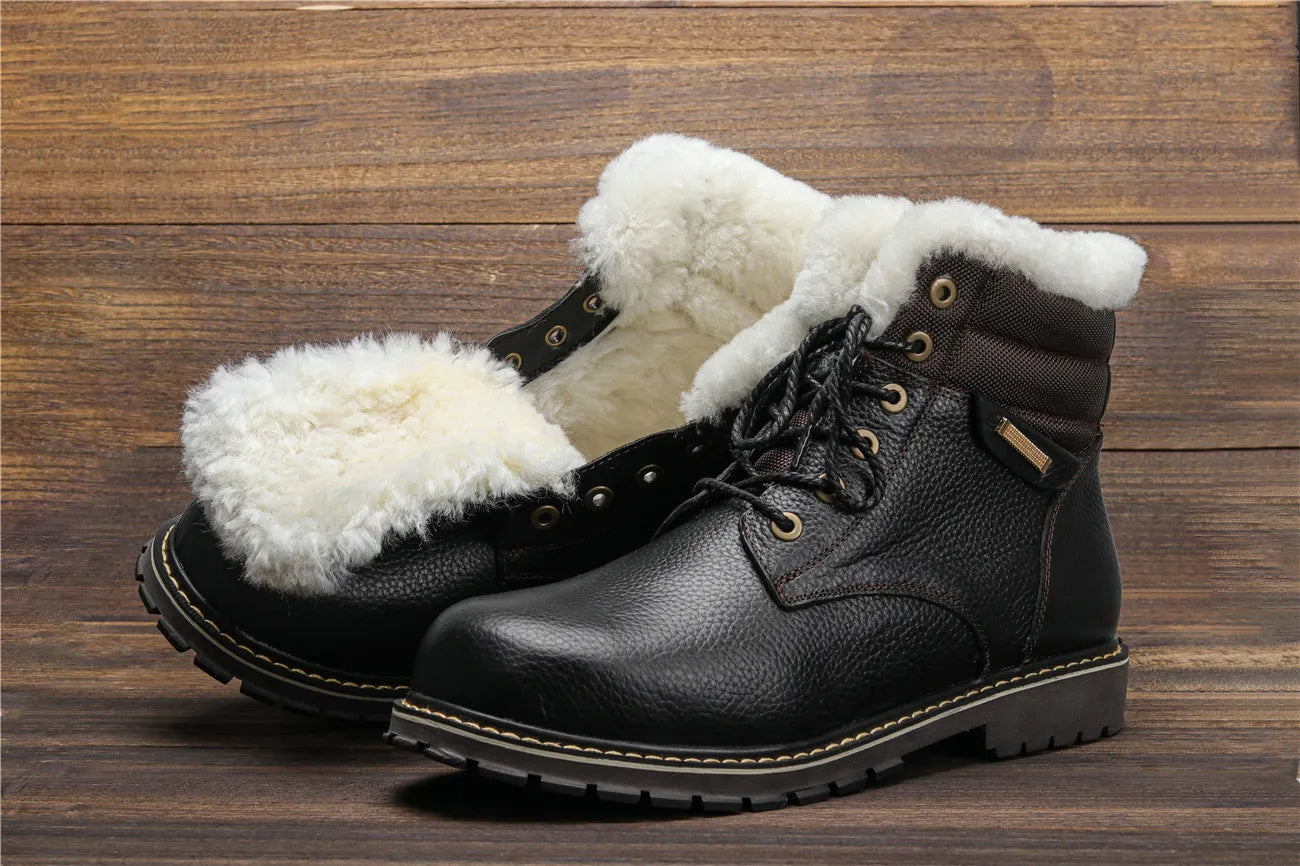 Winterstiefel aus Leder | Mit herrlich warmem Wollfutter