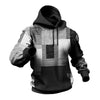 3D-Karierter Hoodie | Urban Vibes Übergrößen-Pullover