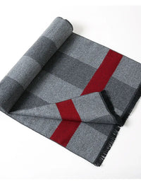 Luxury scarf | Warm cashmere scarf with diamond pattern
