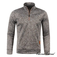 Rollkragenpullover mit Reißverschluss | Dickerer Pullover mit halbem Reißverschluss