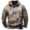 3D-Karierter Hoodie | Urban Vibes Übergrößen-Pullover