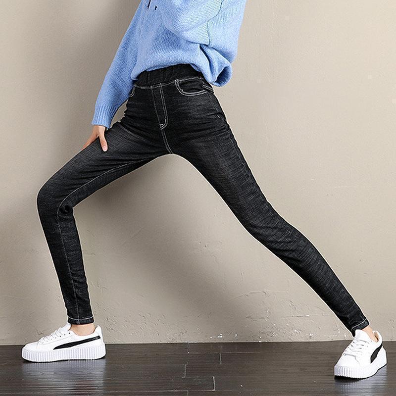 Denim-Leggings mit Fleece-Futter - Fiadora