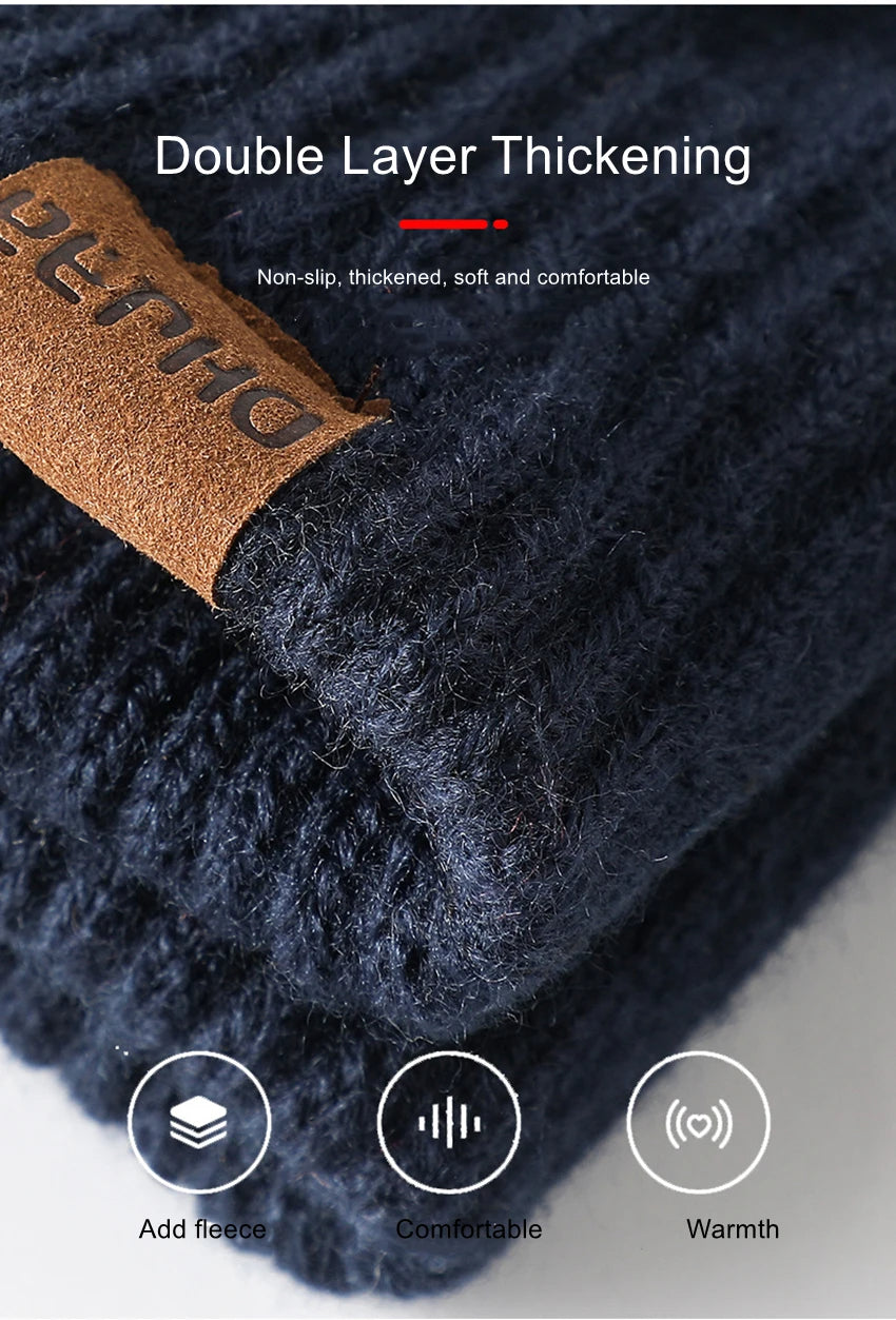 dicke Outdoor-Handschuhe | Gestrickte Touchscreen-Handschuhe