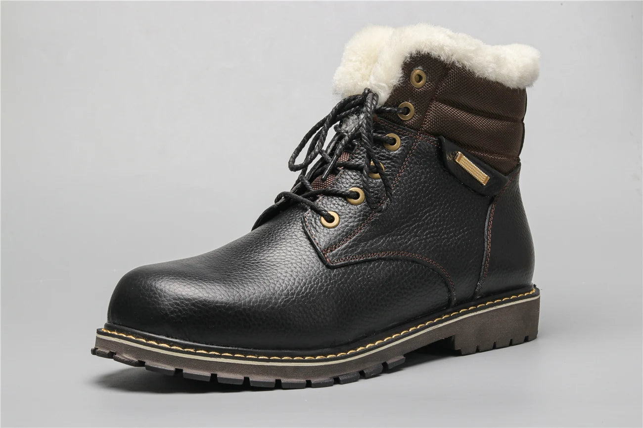 Winterstiefel aus Leder | Mit herrlich warmem Wollfutter