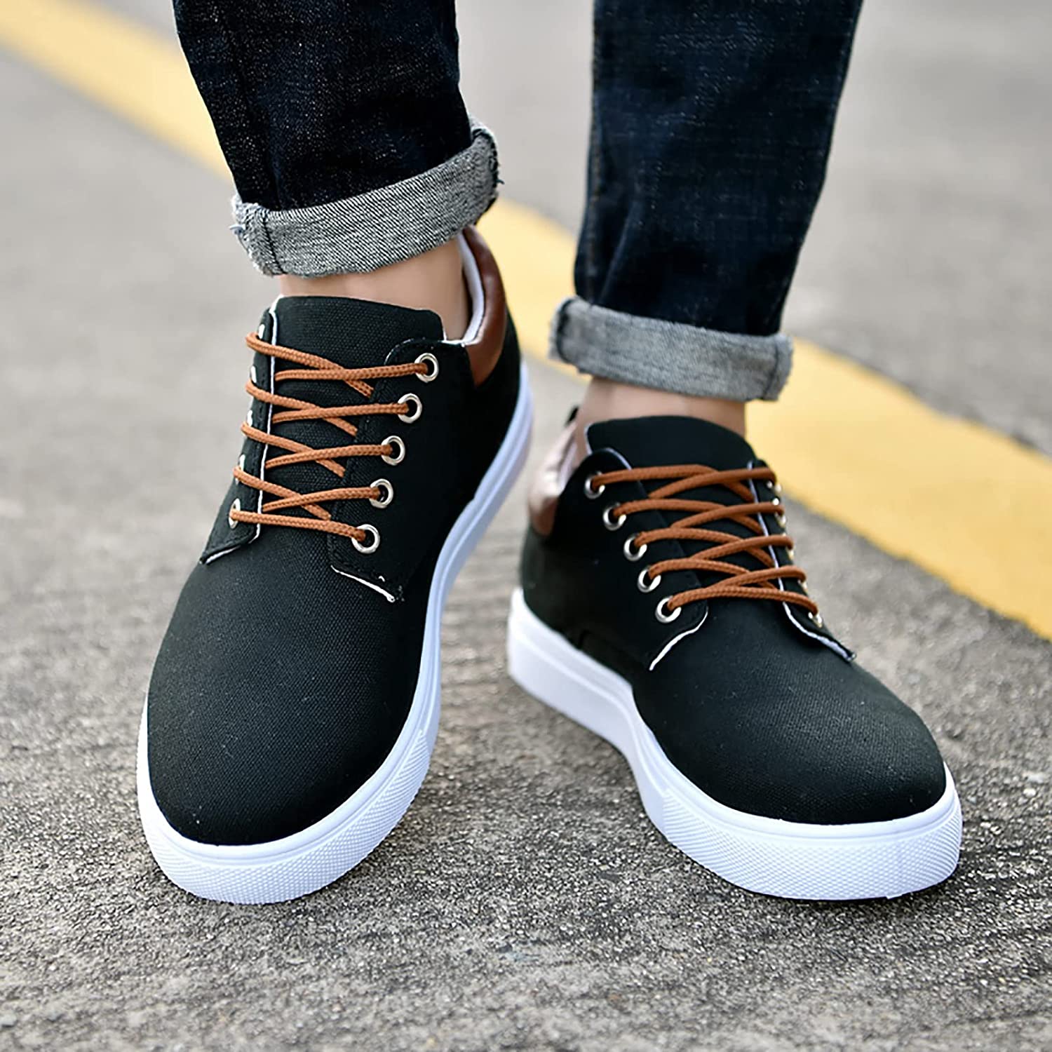 David Sneakers | Coole Herren-Sneaker mit weißer Sohle