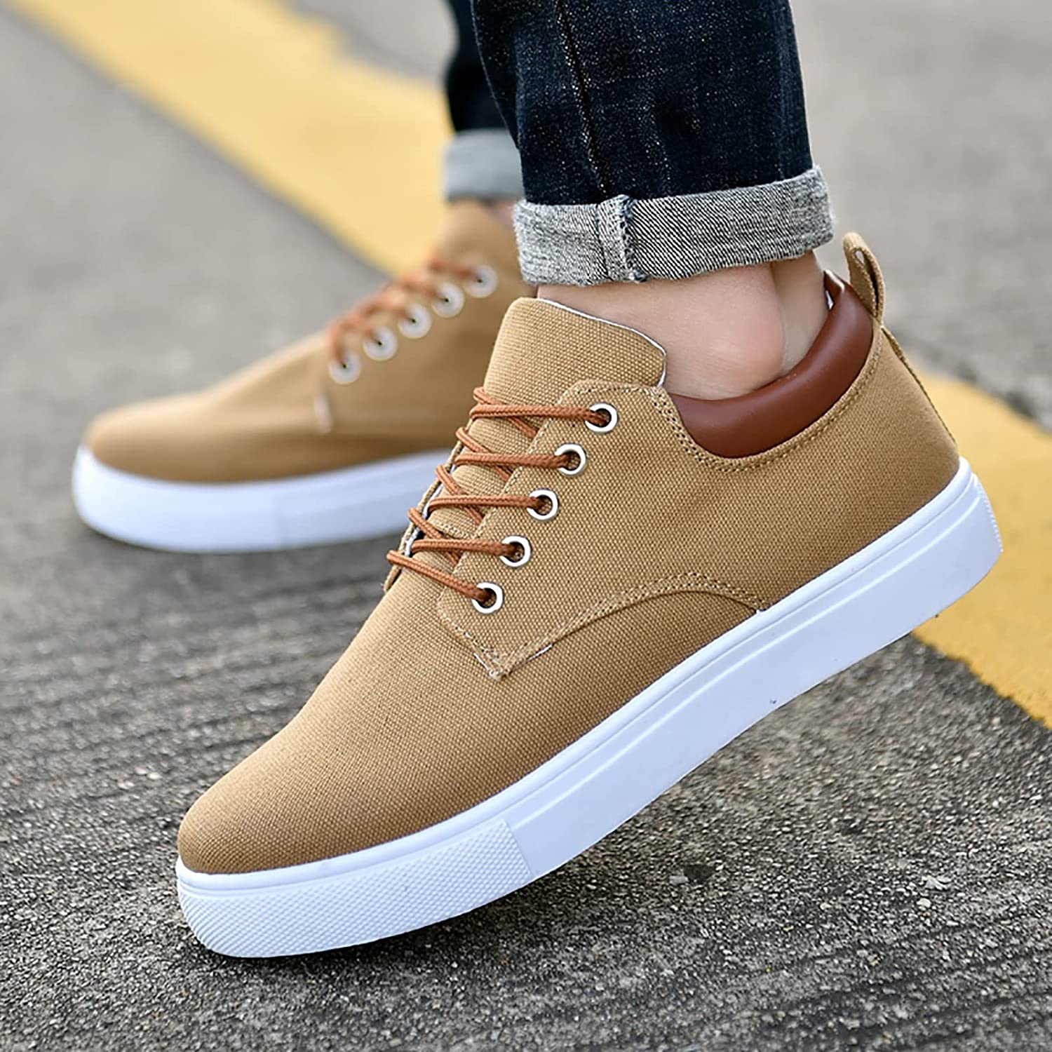 David Sneakers | Coole Herren-Sneaker mit weißer Sohle