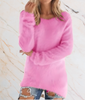 Divisha - Schlichter gut sitzender langer Semi Fury Pullover