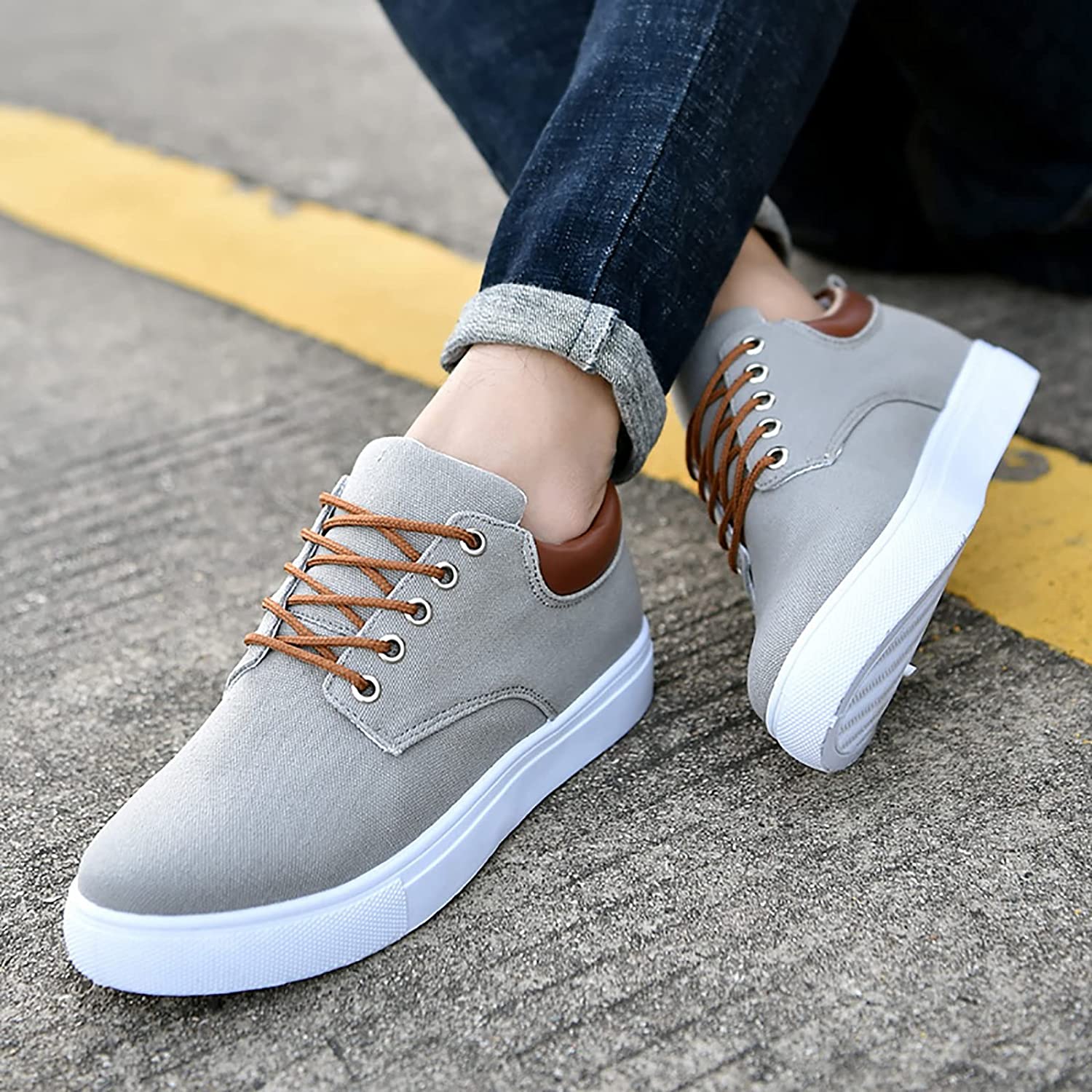 David Sneakers | Coole Herren-Sneaker mit weißer Sohle