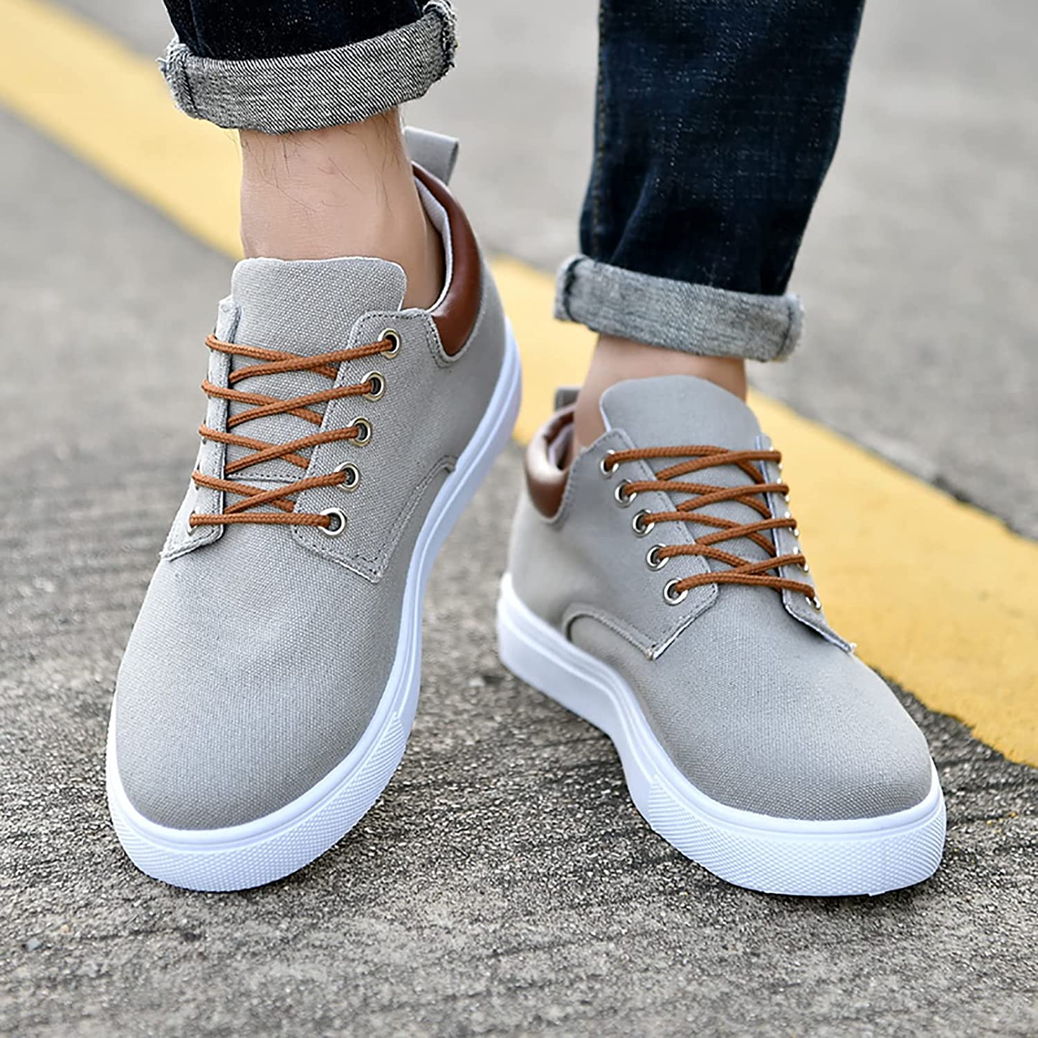 David Sneakers | Coole Herren-Sneaker mit weißer Sohle