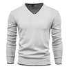 Herrenpullover | Slim-Fit-Pullover mit V-Ausschnitt