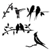 Gartendekoration | Metall-Vogel-Silhouette – Hinterhof-Kunst