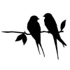 Gartendekoration | Metall-Vogel-Silhouette – Hinterhof-Kunst