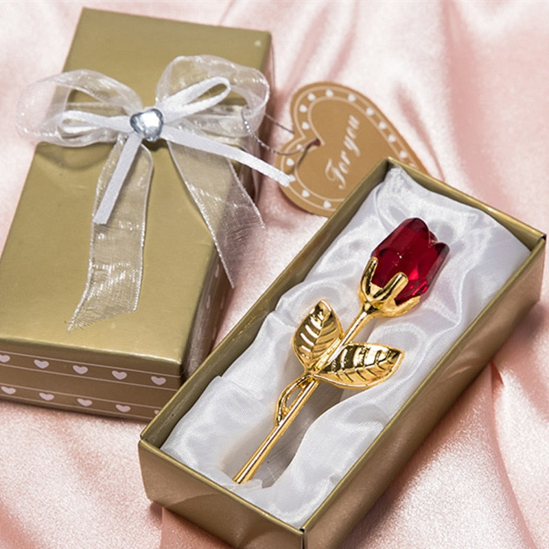 Valentinstagsgeschenk für Sie | Glasrose mit schöner Box