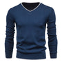 Herrenpullover | Slim-Fit-Pullover mit V-Ausschnitt