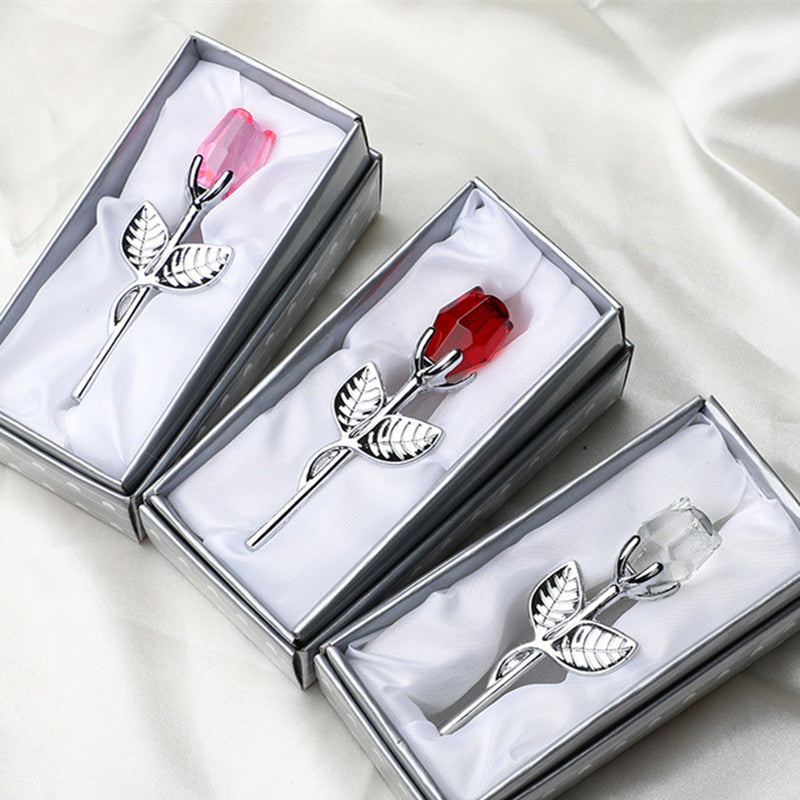 Valentinstagsgeschenk für Sie | Glasrose mit schöner Box