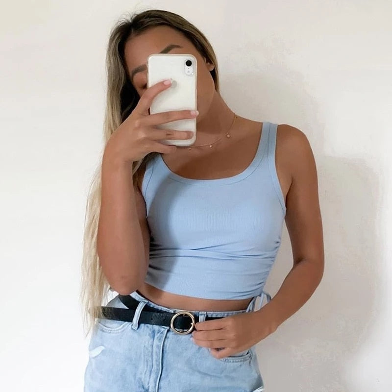 Mimi Ärmelloses Cropped Top | Ein kurzes & stylishes Top