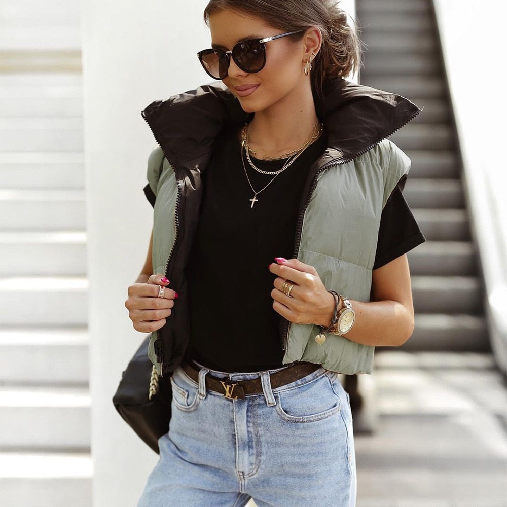 Kayla kurzer Body warmer | Cool, stylish & ideal für den Frühling