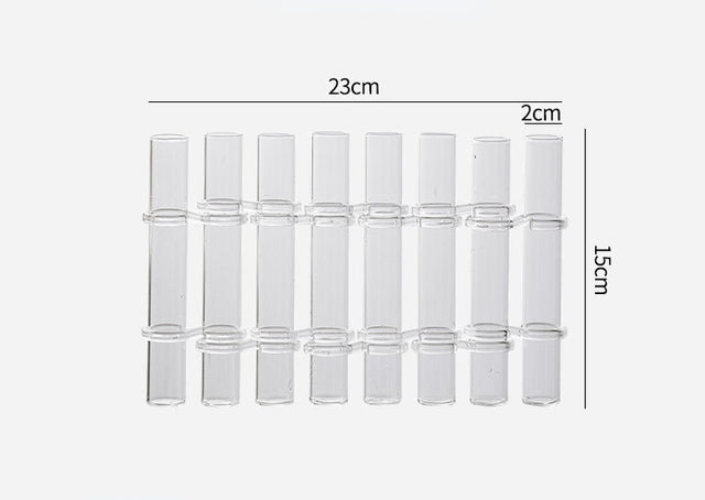 Rosenthal Glow | Glas Vase Tube Set Hängende Blumenhalter